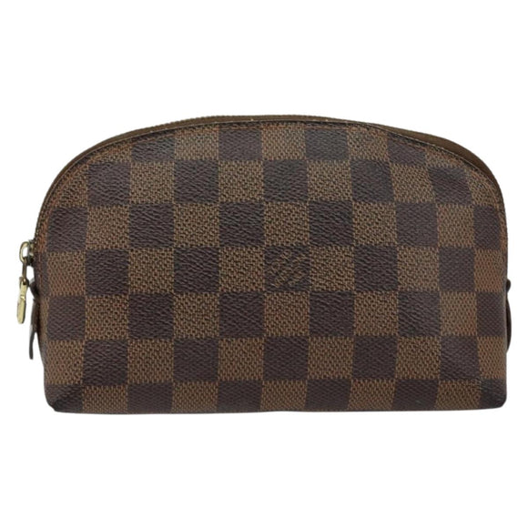 LOUIS VUITTON Damier Ebene Pochette Cosmetic PM Pouch N47516 LV Auth hk3158