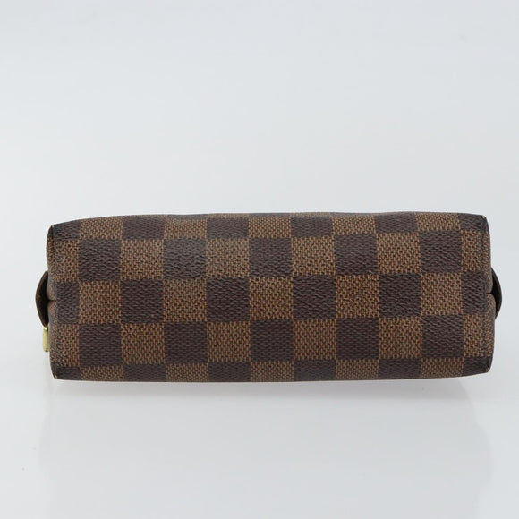 LOUIS VUITTON Damier Ebene Pochette Cosmetic PM Pouch N47516 LV Auth hk3158
