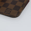 LOUIS VUITTON Damier Ebene Pochette Cles NM Coin Purse N63094 LV Auth hk3159-15