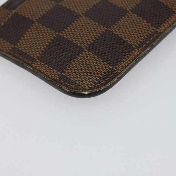 LOUIS VUITTON Damier Ebene Pochette Cles NM Coin Purse N63094 LV Auth hk3159