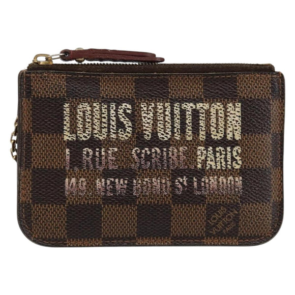 LOUIS VUITTON Damier Ebene Pochette Cles NM Coin Purse N63094 LV Auth hk3159