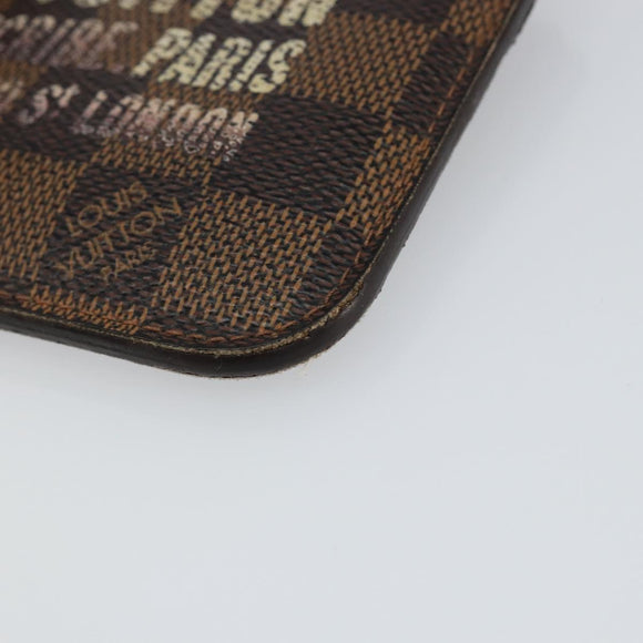 LOUIS VUITTON Damier Ebene Pochette Cles NM Coin Purse N63094 LV Auth hk3159