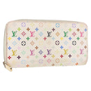 LOUIS VUITTON Monogram Multicolor Zippy Wallet Wallet White M60241 Auth hk3160-1