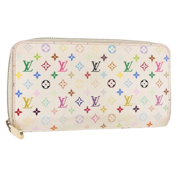 LOUIS VUITTON Monogram Multicolor Zippy Wallet Wallet White M60241 Auth hk3160
