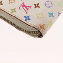 LOUIS VUITTON Monogram Multicolor Zippy Wallet Wallet White M60241 Auth hk3160-15