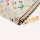 LOUIS VUITTON Monogram Multicolor Zippy Wallet Wallet White M60241 Auth hk3160-16