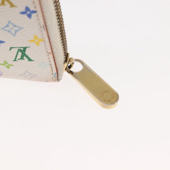 LOUIS VUITTON Monogram Multicolor Zippy Wallet Wallet White M60241 Auth hk3160