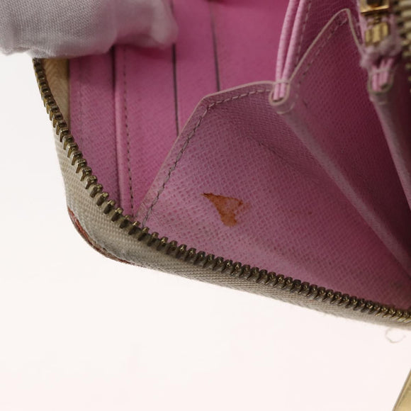 LOUIS VUITTON Monogram Multicolor Zippy Wallet Wallet White M60241 Auth hk3160