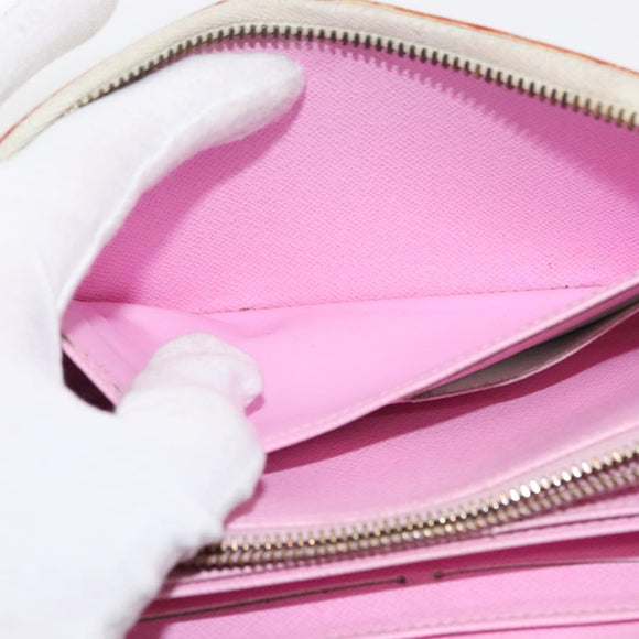 LOUIS VUITTON Monogram Multicolor Zippy Wallet Wallet White M60241 Auth hk3160