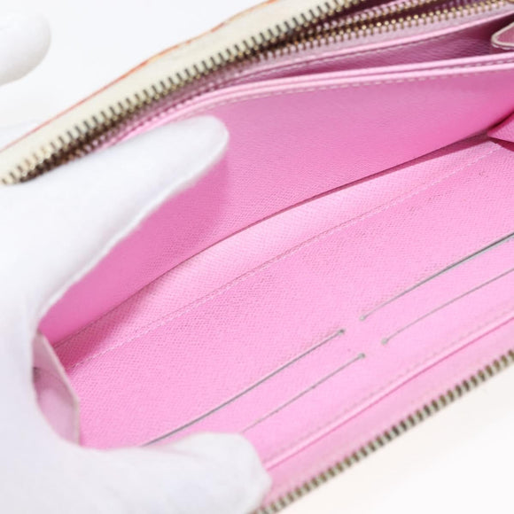 LOUIS VUITTON Monogram Multicolor Zippy Wallet Wallet White M60241 Auth hk3160