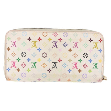 LOUIS VUITTON Monogram Multicolor Zippy Wallet Wallet White M60241 Auth hk3160 - 0