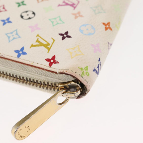 LOUIS VUITTON Monogram Multicolor Zippy Wallet Wallet White M60241 Auth hk3160