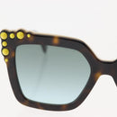 FENDI Sunglasses Plastic Brown C9KEQ Auth hk3162-4