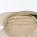 GUCCI Hunting Cap Suede M Beige Auth hk3163-11
