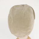 GUCCI Hunting Cap Suede M Beige Auth hk3163-6