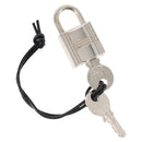 HERMES Cadena Padlock metal Silver Auth hk3165-1