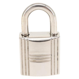 HERMES Cadena Padlock metal Silver Auth hk3165 - 0