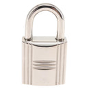 HERMES Cadena Padlock metal Silver Auth hk3166-3