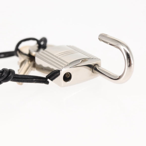 HERMES Cadena Padlock metal Silver Auth hk3166