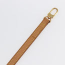 LOUIS VUITTON Shoulder Strap Leather 47.2"" Beige LV Auth hk3168-10