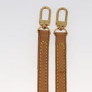 LOUIS VUITTON Shoulder Strap Leather 47.2"" Beige LV Auth hk3168-11