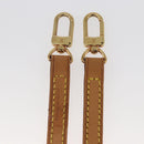 LOUIS VUITTON Shoulder Strap Leather 47.2"" Beige LV Auth hk3168-12
