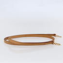 LOUIS VUITTON Shoulder Strap Leather 47.2"" Beige LV Auth hk3168-3
