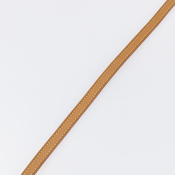 LOUIS VUITTON Shoulder Strap Leather 47.2"" Beige LV Auth hk3168