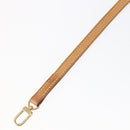 LOUIS VUITTON Shoulder Strap Leather 47.2"" Beige LV Auth hk3168-8