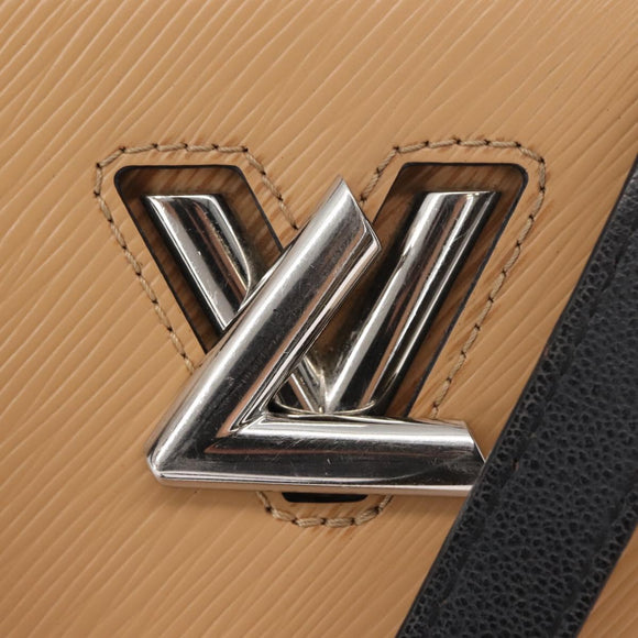 LOUIS VUITTON Epi Twisted Tote Bag Beige Black M51846 LV Auth hk3171