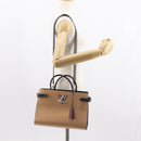 LOUIS VUITTON Epi Twisted Tote Bag Beige Black M51846 LV Auth hk3171-27