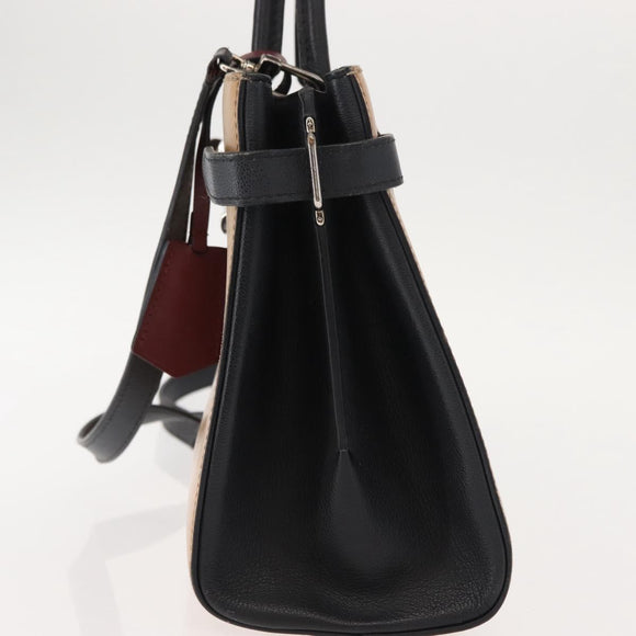 LOUIS VUITTON Epi Twisted Tote Bag Beige Black M51846 LV Auth hk3171