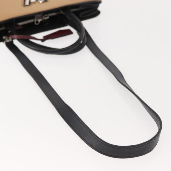 LOUIS VUITTON Epi Twisted Tote Bag Beige Black M51846 LV Auth hk3171