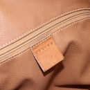 CELINE Macadam Canvas Hand Bag PVC Leather Beige Gold Auth hk3172-15