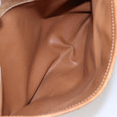 CELINE Macadam Canvas Hand Bag PVC Leather Beige Gold Auth hk3172-22