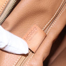 CELINE Macadam Canvas Hand Bag PVC Leather Beige Gold Auth hk3172-23
