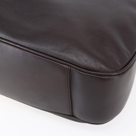 GUCCI Bamboo Shoulder Bag Leather 2way Black Gold 001 0166 1577 Auth hk3173