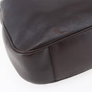 GUCCI Bamboo Shoulder Bag Leather 2way Black Gold 001 0166 1577 Auth hk3173-16