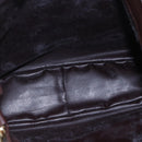 GUCCI Bamboo Shoulder Bag Leather 2way Black Gold 001 0166 1577 Auth hk3173-10