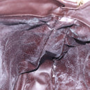 GUCCI Bamboo Shoulder Bag Leather 2way Black Gold 001 0166 1577 Auth hk3173-21