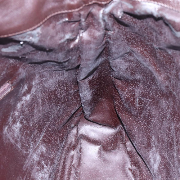 GUCCI Bamboo Shoulder Bag Leather 2way Black Gold 001 0166 1577 Auth hk3173