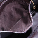 GUCCI Bamboo Shoulder Bag Leather 2way Black Gold 001 0166 1577 Auth hk3173-11