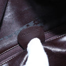 GUCCI Bamboo Shoulder Bag Leather 2way Black Gold 001 0166 1577 Auth hk3173-12