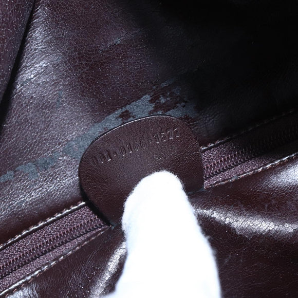 GUCCI Bamboo Shoulder Bag Leather 2way Black Gold 001 0166 1577 Auth hk3173