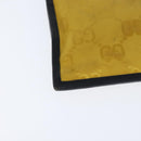 GUCCI GG Supreme Clutch Bag Yellow Silver 625598 Auth hk3176-10