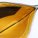 GUCCI GG Supreme Clutch Bag Yellow Silver 625598 Auth hk3176-15