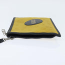GUCCI GG Supreme Clutch Bag Yellow Silver 625598 Auth hk3176-4