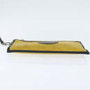 GUCCI GG Supreme Clutch Bag Yellow Silver 625598 Auth hk3176-7