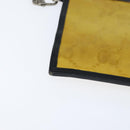 GUCCI GG Supreme Clutch Bag Yellow Silver 625598 Auth hk3176-8