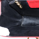 Salvatore Ferragamo Gancini Shoulder Bag Leather Red Gold Auth hk3177-19